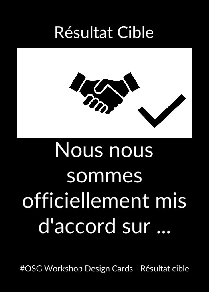 9 – Nous nous sommes officiellement mis d’accord sur (Front)